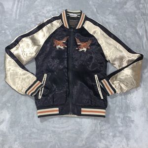 Zara Satin Bomber Jacket